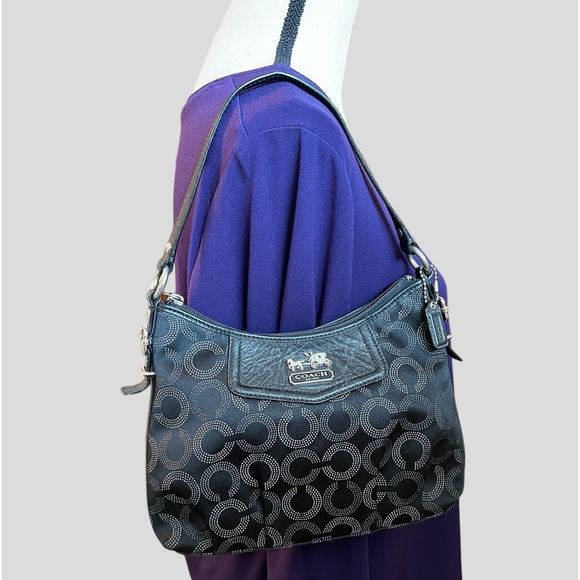 COACH Black Logo Shoulder Bag - Picture 12 of 12